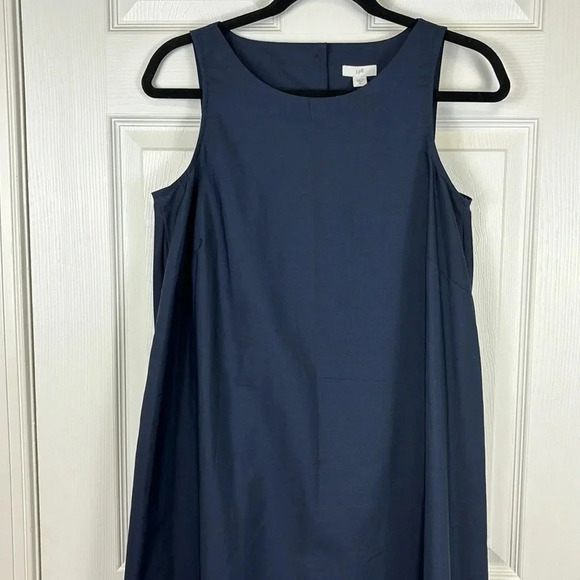 NWT J. Jill navy pleated back sleeveless dress sz xs - Picture 5 of 13